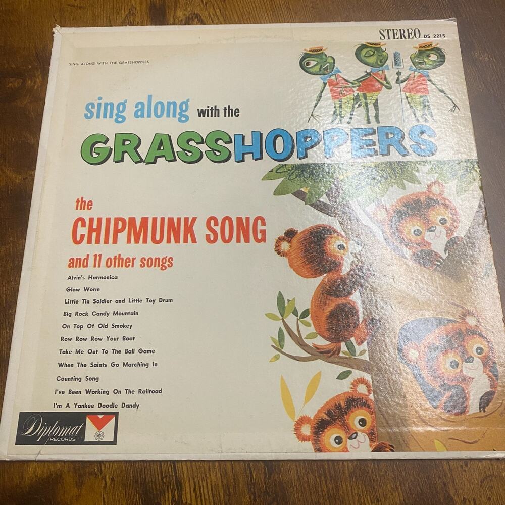 Sing Along with the GrassHoppers The Chipmunk song & 11 others LP